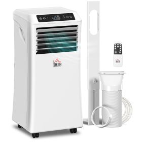 10000 BTU Portable Air Conditioner for Rooms Up to 441 Sq. Ft., 3-in-1 AC Unit with Cooling Fan, Dehumidifier, Sleep Mode, Remote Control, 24H Ti
