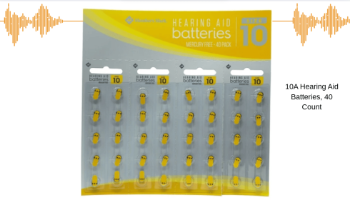 Member's Mark Size 10A Hearing Aid Batteries, 40 Count