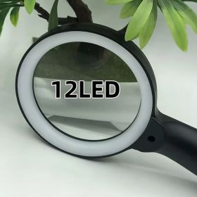 Handheld Magnifying Glass with Light - Perfect for Reading Books, Newspaper & Fine Print - Ideal for Repair Work, Hobbies & Close Observation