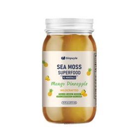 Wildcrafted Sea Moss Gel - 16 Fl Oz - Mango Pineapple Flavor - 92 Essential Minerals - Superfood For Immune & Digestive Support (Option: 1)