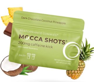Mocca Shots Energy Gummies with Caffeine (Option: 12Pack  Coconut Pineapple)