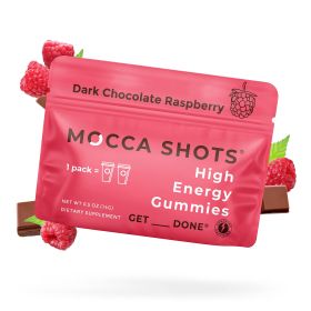 Mocca Shots Energy Gummies with Caffeine (Option: 12Pack  Dark Chocolate Raspberry)