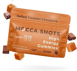 Mocca Shots Energy Gummies with Caffeine (Option: 12Pack  Salted Caramel Chocolate)